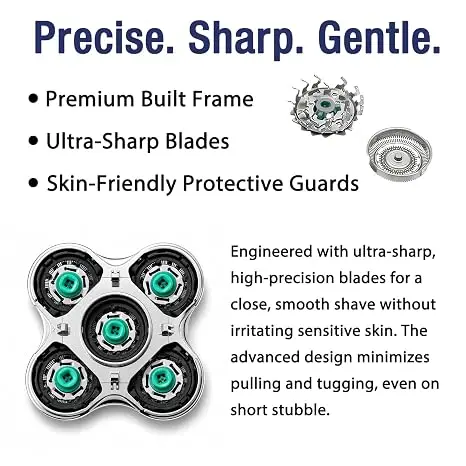 Replacement Razor Blades Compatible with Remington Balder Pro Head Razor Model XR7000, Bald Men's Precision Electric Shaver