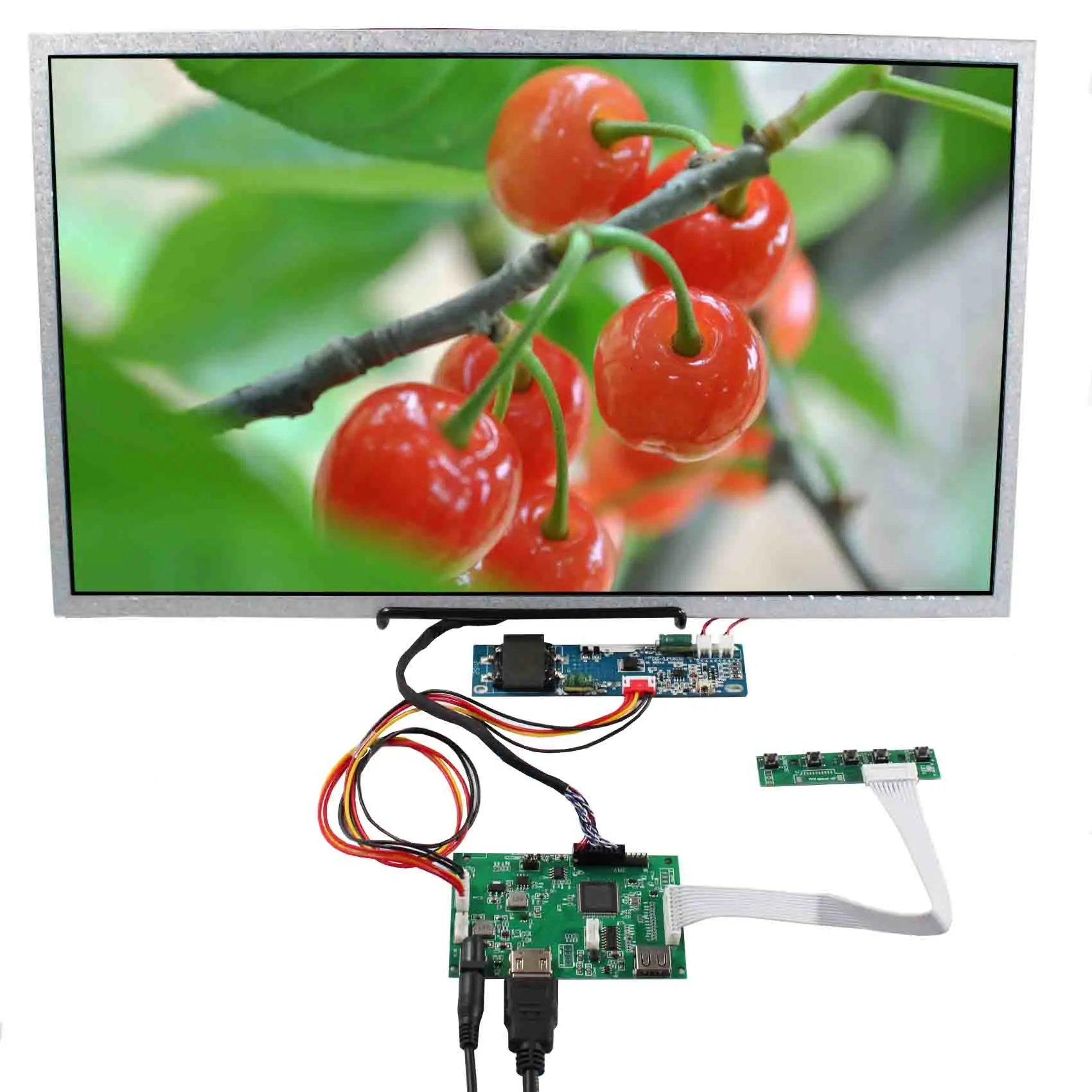 VSDISPLAY 18.5inch 1366x768 High Brightness 1000nit TFT-LCD Screen With HD-MI USB LCD controller Board For DIY PC Monitor