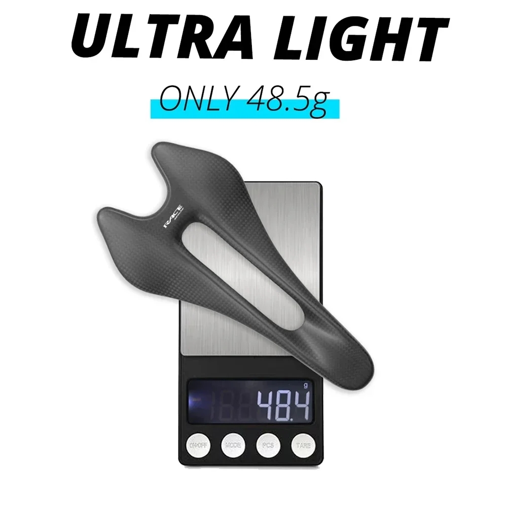 

Ультралегкое карбоновое двухрельсовое седло 48,5 г, овальные рельсы 7*9 мм, 242*122 мм, необработанное седло для шоссейного велосипеда, велосипедное седло с 3K плетением