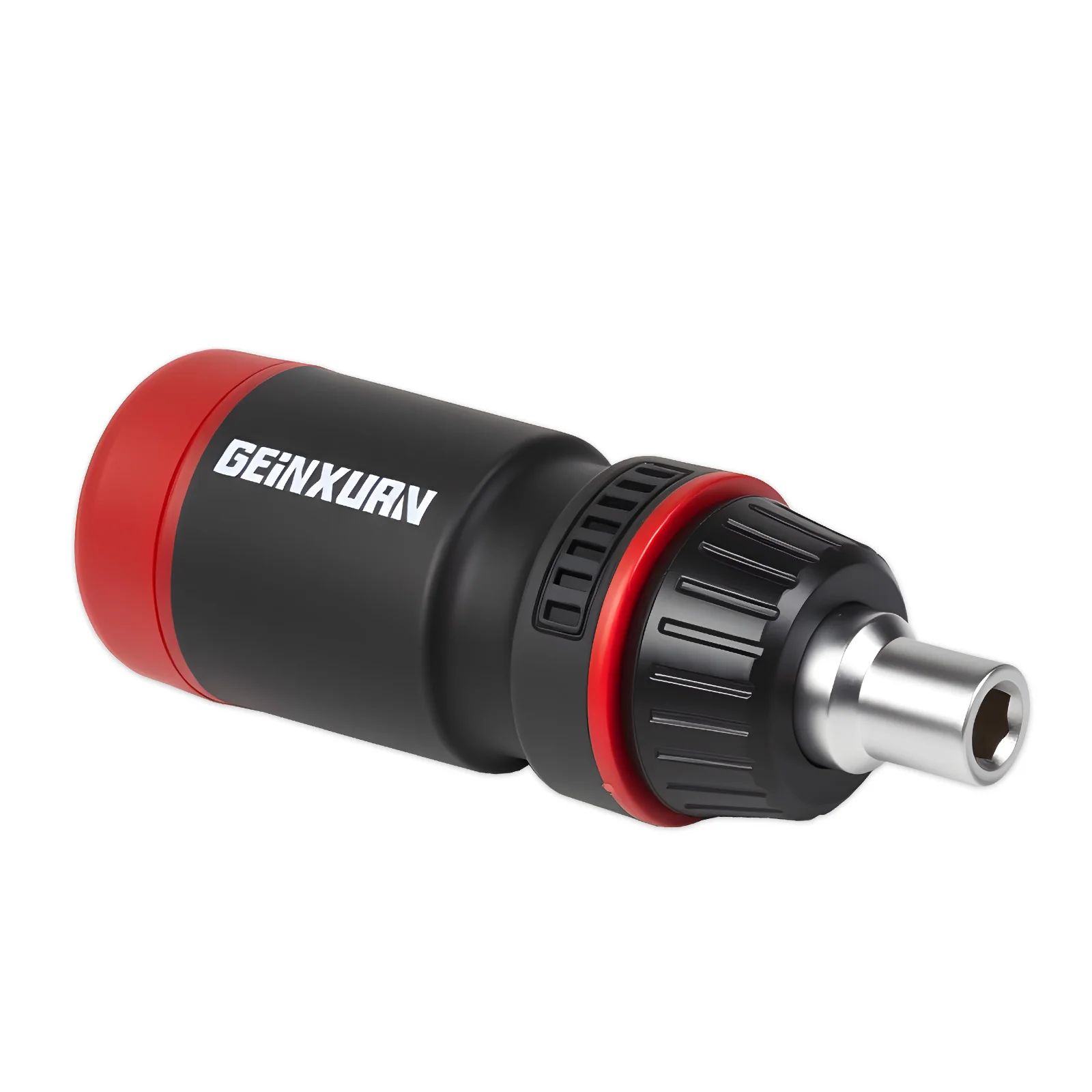Geinxurn 1/7/21PCS Short Handle Ratchet Screwdriver Set with Sockets and S2 FIXEDGE Screwdriver Bit Stored in Handle