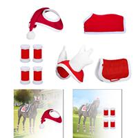 Horse Party Hat Xmas Horse Hat Holiday Cap Riding Race Equestrian Equipment Horse Christmas Hat Horse Santa Hat for Christmas