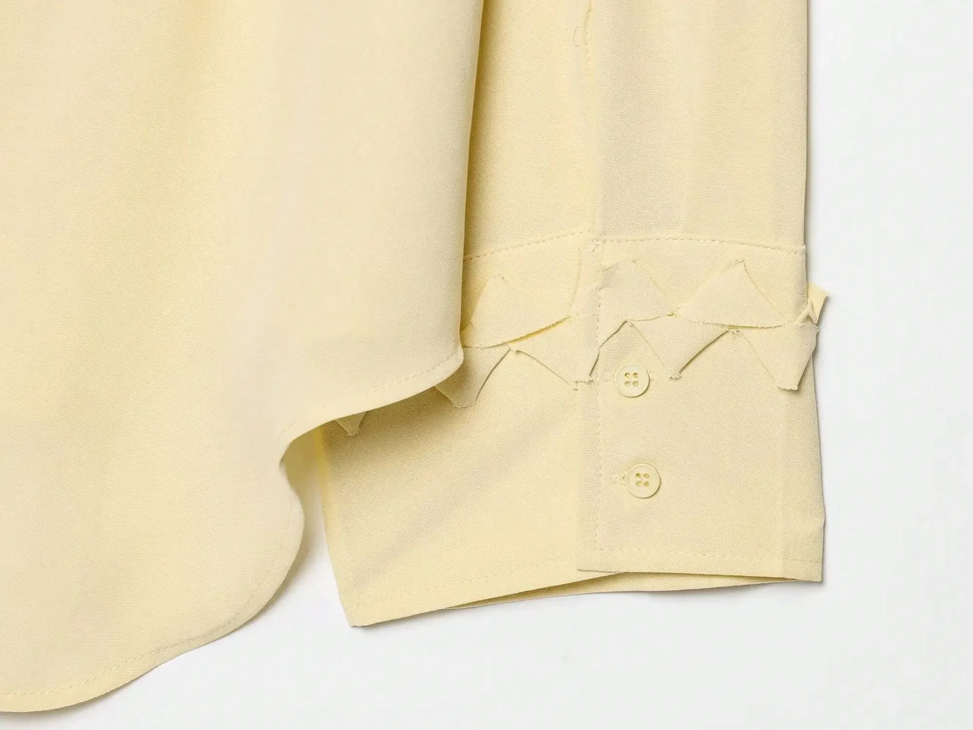 HH Damen Minimalistische Mehrfarbige Rüschenbluse Plissierte Büro-Arbeitskleidung Business-Hemden Lässige Tägliche Elegante Damenbluse Schickes Oberteil – Detail 8