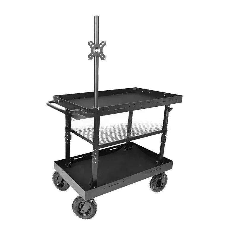 Director's tool cart, special inflatable wheel trolley for the crew, special folding director for the studio