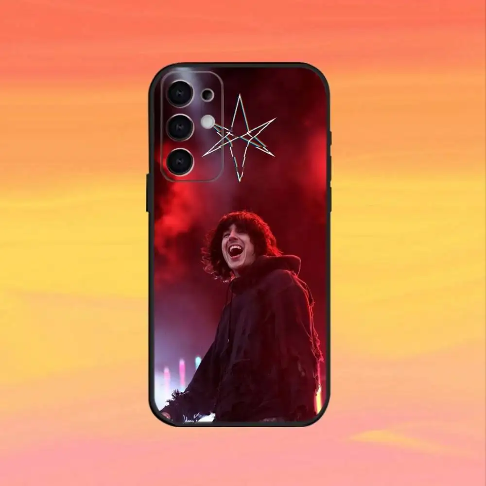 Oli S-Sykes B-Bring Me telefoonhoesje voor Samsung S25,24,23,22,30,21,10,9,Ultra,Plus,FE 5G zwarte zachte hoes