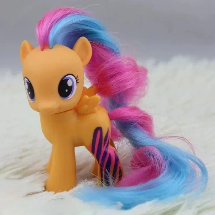 7cm Anime Little Pony Figures Scootaloo Figure Sweetie Belle Action Figure Models Doll Statue Figurine Decoration Kids Gifts