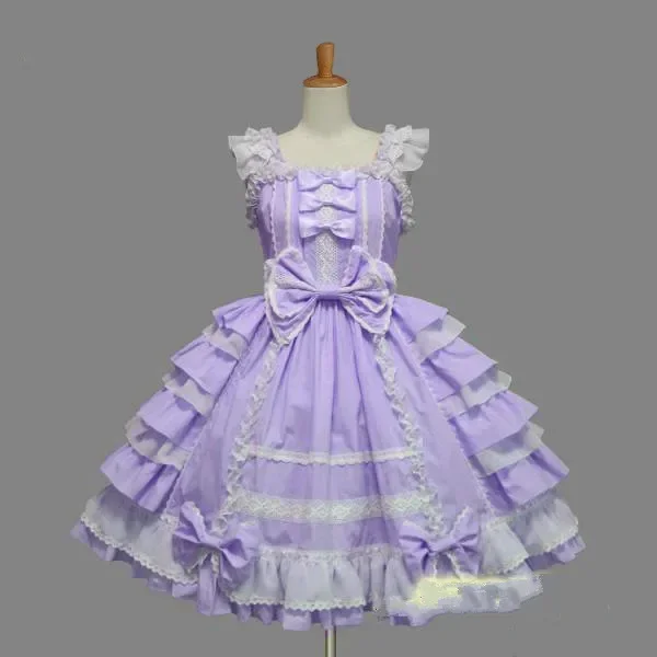 6 tipi di abito da principessa per ragazza, abito da Lolita gotico vittoriano di Halloween, costume cosplay, abito da cameriera per feste da donna a strati