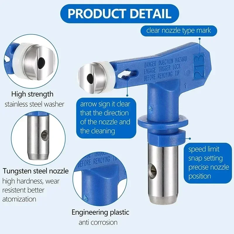 Suntool ugelli spruzzatori Airless ugelli con punta a spruzzo reversibili puntali per verniciatura spruzzatori Parts213/ 315/417/519/621/517/317