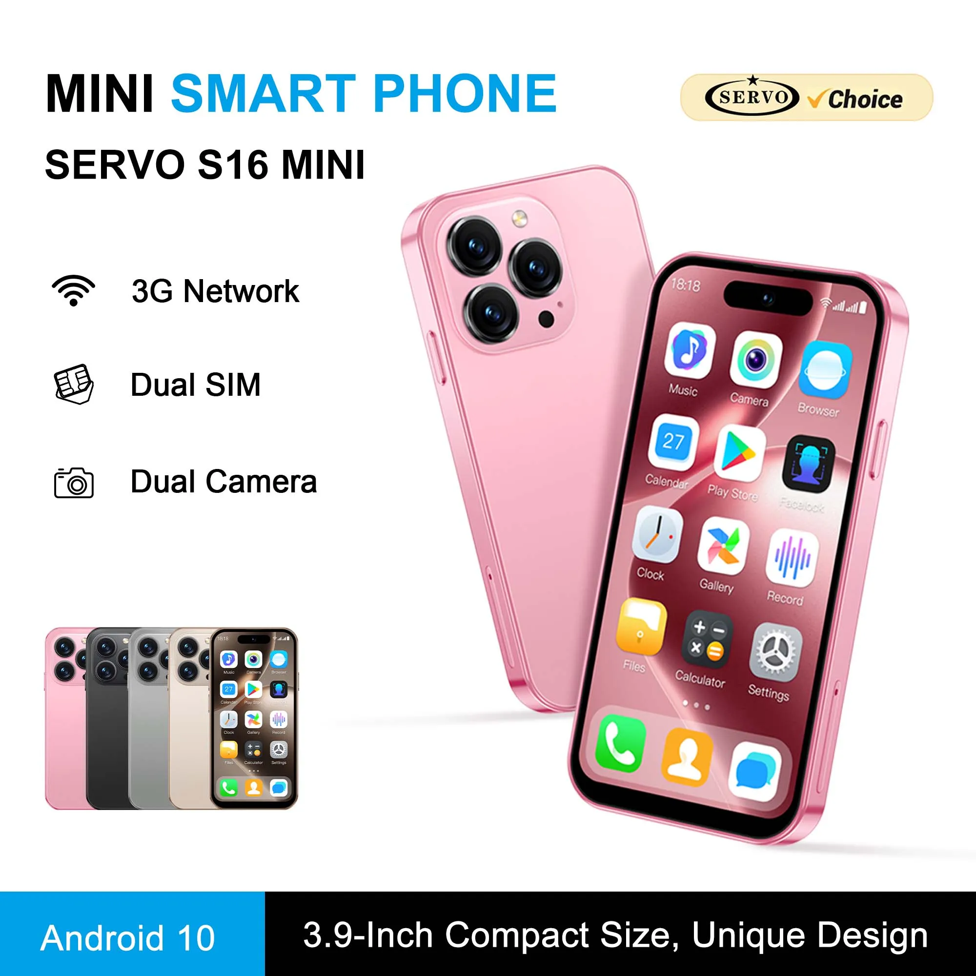 SERVO S16 Mini Smartphone 3.9