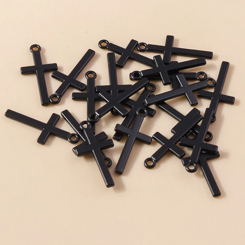 

20pcs 12x26mm Cute Metal Cross Charms Pendants for Jewelry Making Drop Earrings Necklaces Bracelets DIY Crafts Accessories