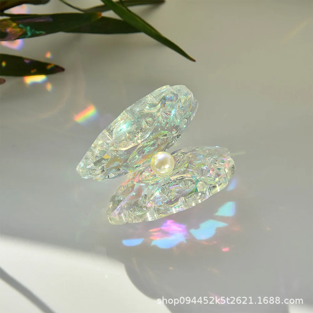 Crystal mussel pearl shell crystal handicraft ornament birthday gift home office