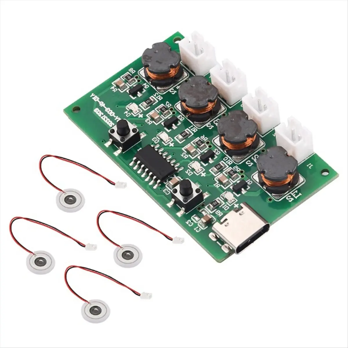 A72Z DC5V Type-C Mini Humidifier DIY Kits Mist Maker and Driver Circuit Board 4 Fogger Atomization Film Atomizer Sheet
