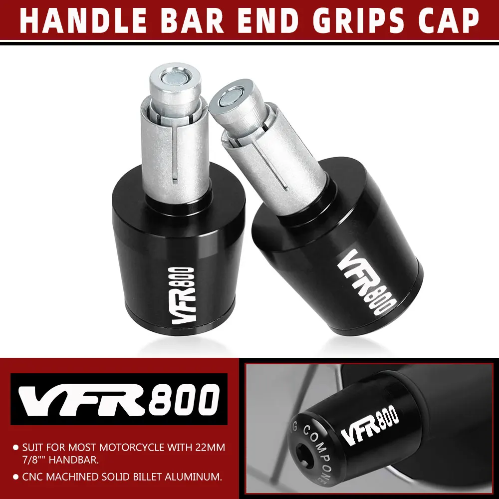 

7/8''22mm For Honda VFR800 VFR 800 VTEC 2014-2021 2015 2016 2017 2018 Motorcycle Handle Bar Ends Slider Handlebar Grips End Caps