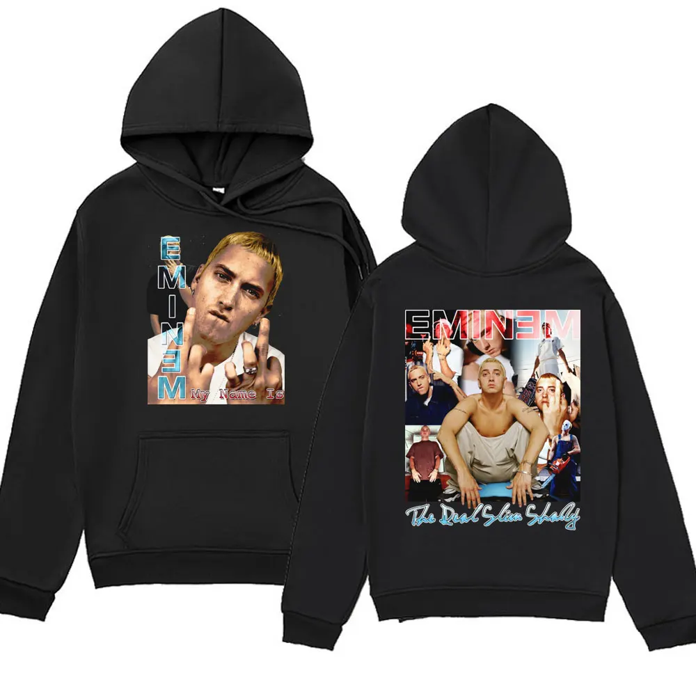 

Hip Hop Eminem Rap Hoodie Fashion Vintage Harajuku Style Hooded Sweatshirts Men Women Oversized Streetwear Long Sleeve Hoodies