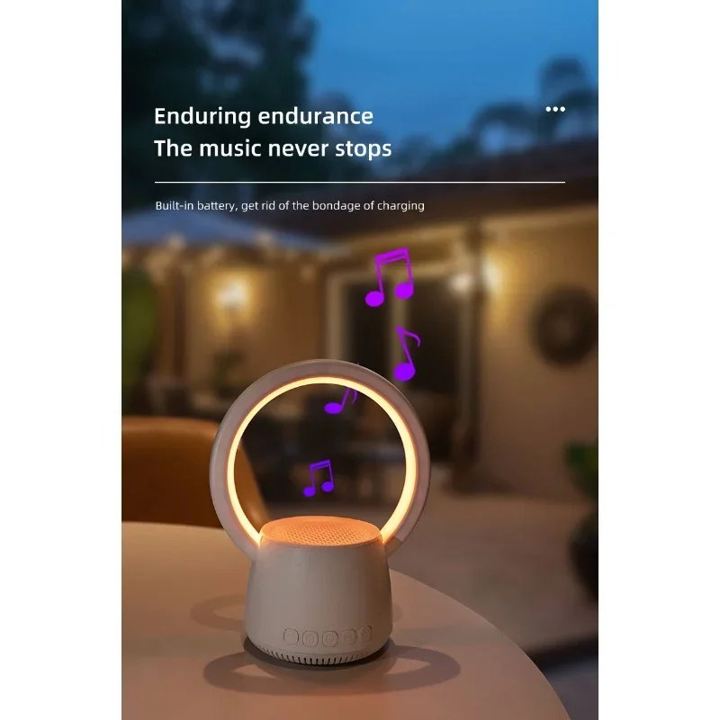 

Модный и красочный Bluetooth-динамик для улицы, портативный синий ночник, окружающий свет, сверхсильный срок службы батареи 25 часов