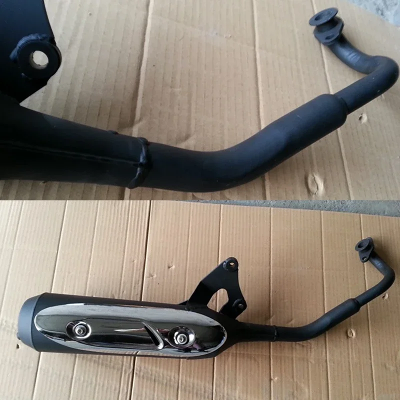 Motorcycle Exhaust Pipe for Haojue Qingqi Suzuki Jingcheng for AN125 HS125T HJ125T JC125 Water-Cooling Engine Scooter Muffler