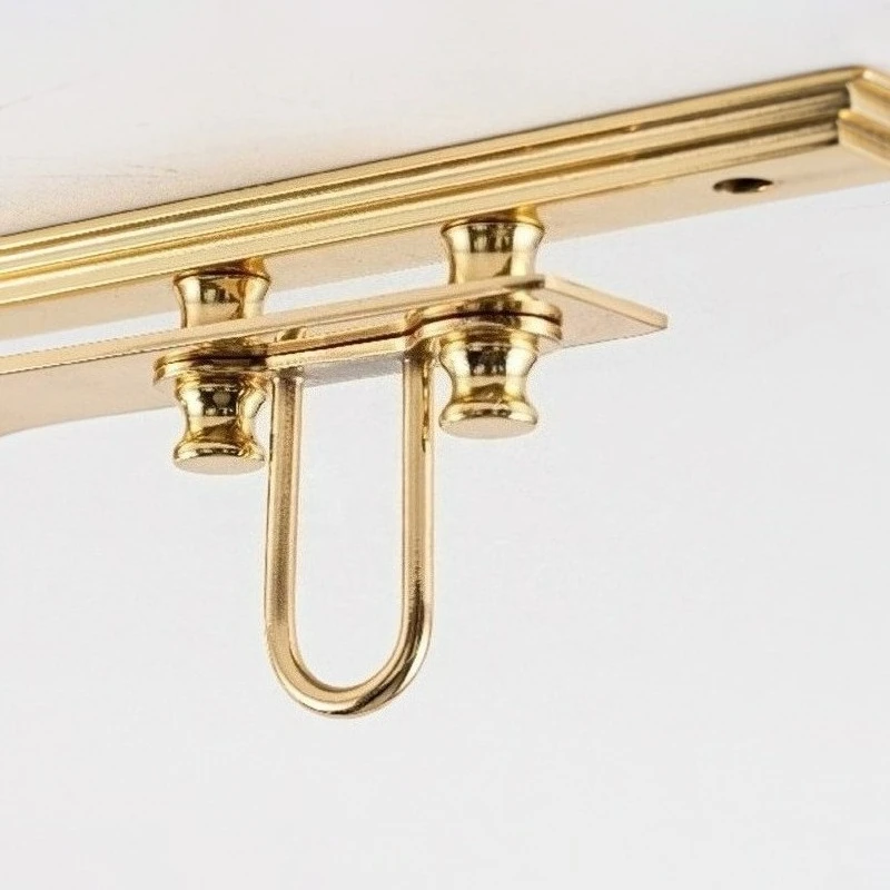 Retro Brass Triangular Layer Board Bracket Shelf Wall Mounted Vintage Heavy Duty Brass Bracket Metal Hanging Brackets Home - view 5