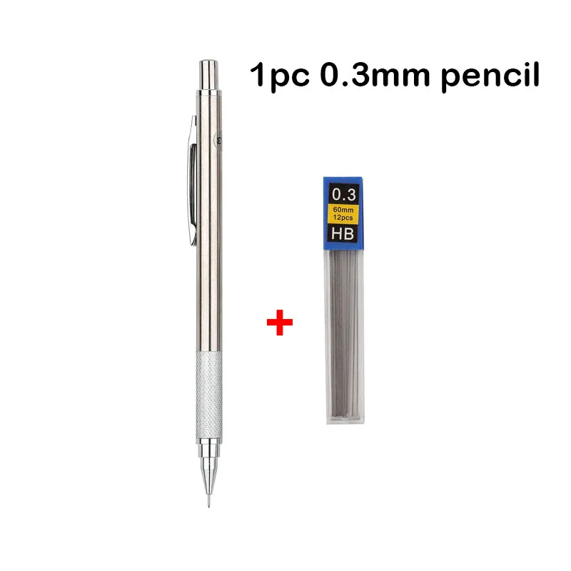 Full Metal Mechanical Pencil Set 0.3–2.0mm