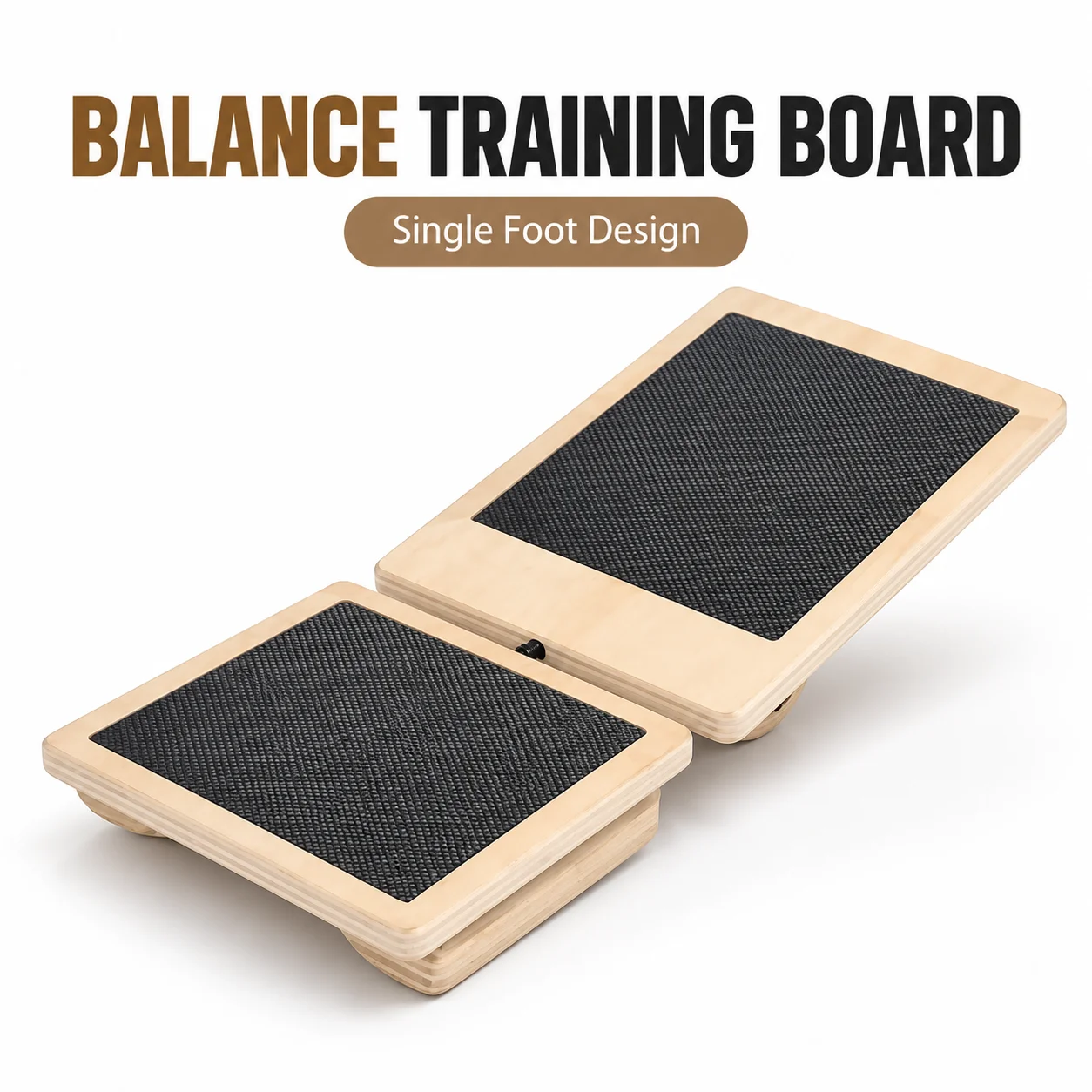 Single Foot Balance Board for Ankle Mobility Foot Stretching Rocker Trainer Balance Practice Home Gym Fitness Exercise Equipment
