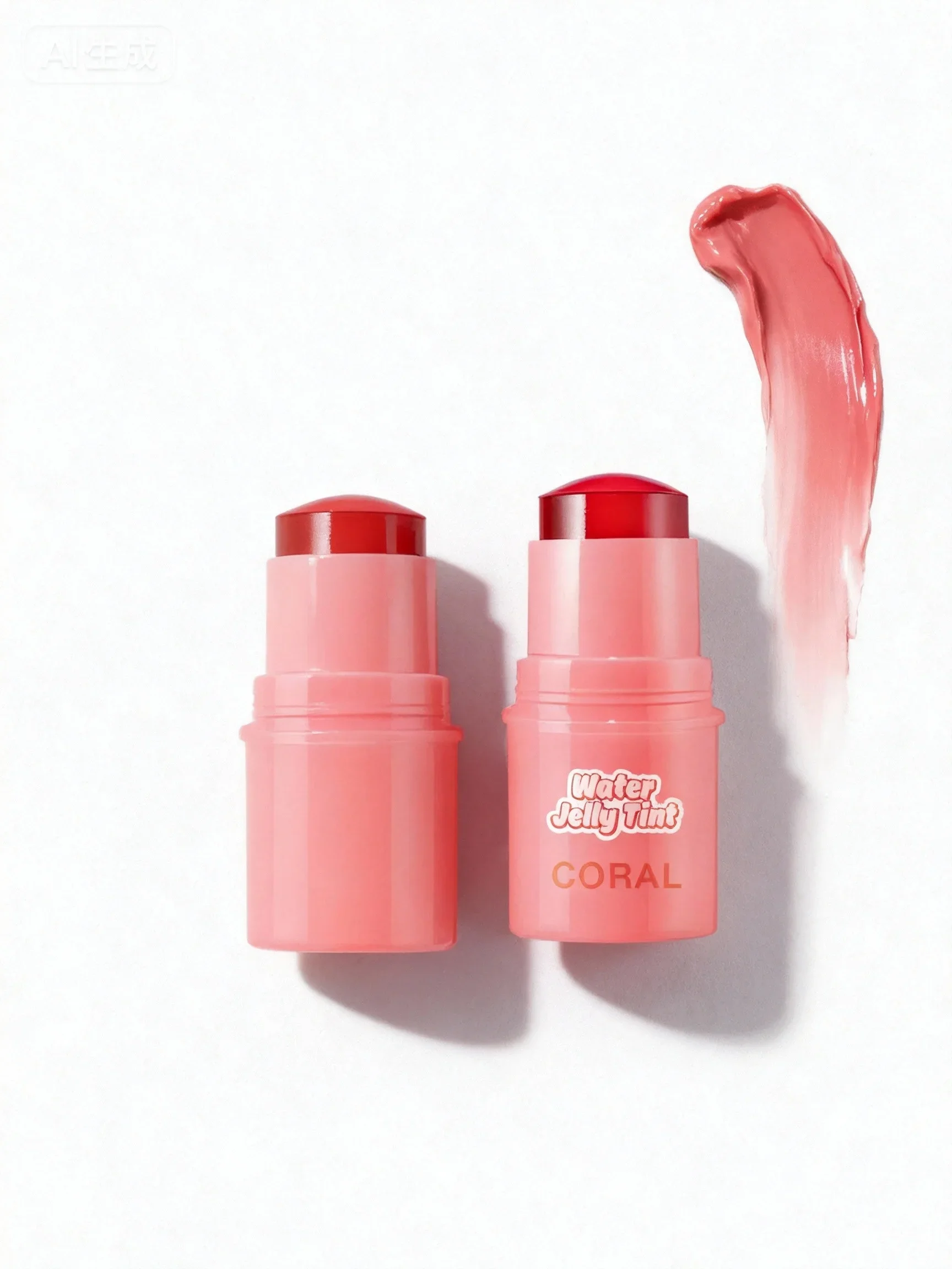 3-in-1 アイシャドウ ブラッシュ リップスティック スティック、ワンスワイプで多用途、携帯用タッチアップ必需品