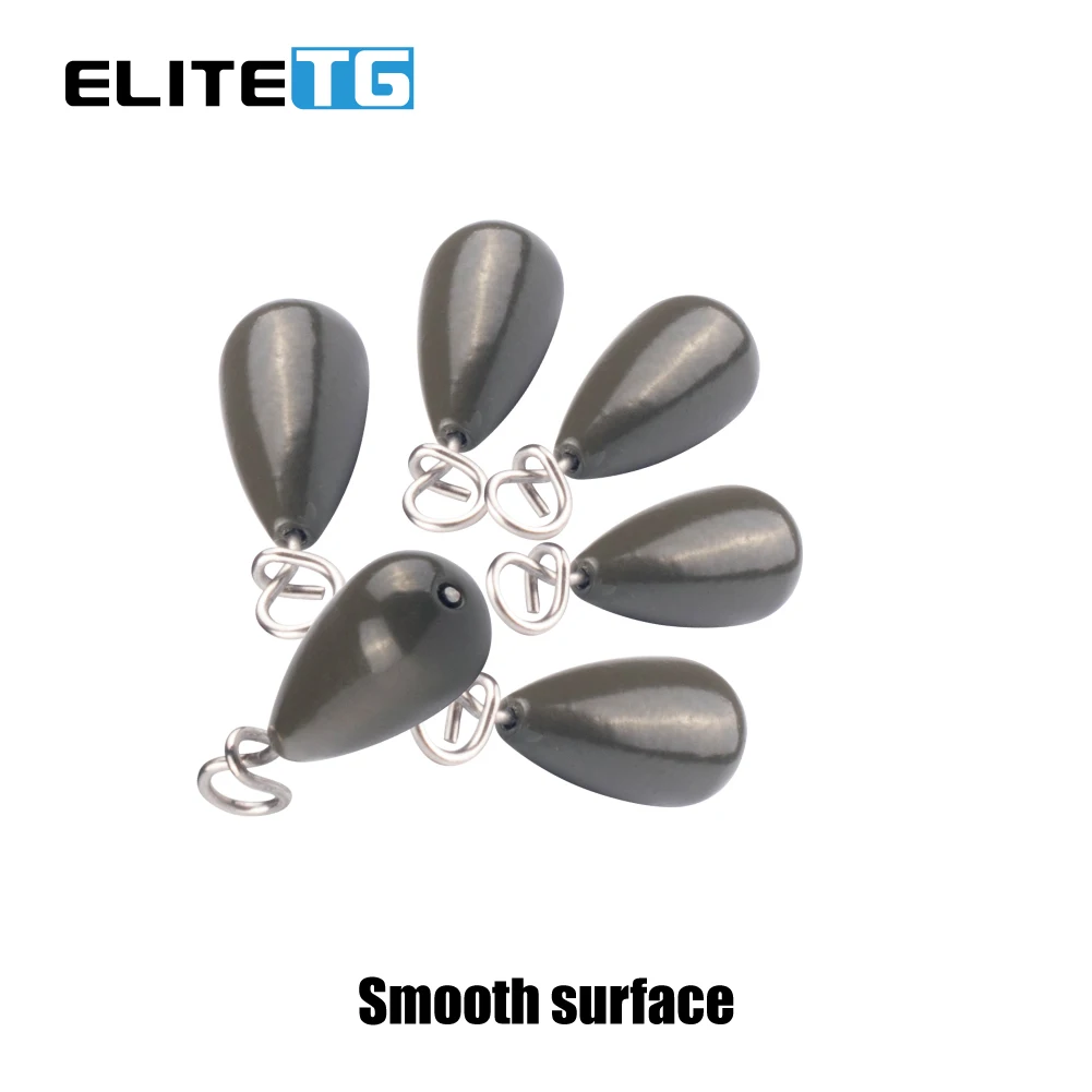 Plomos de pesca de tungsteno Elite TG en lágrima para lubina - imagen 2