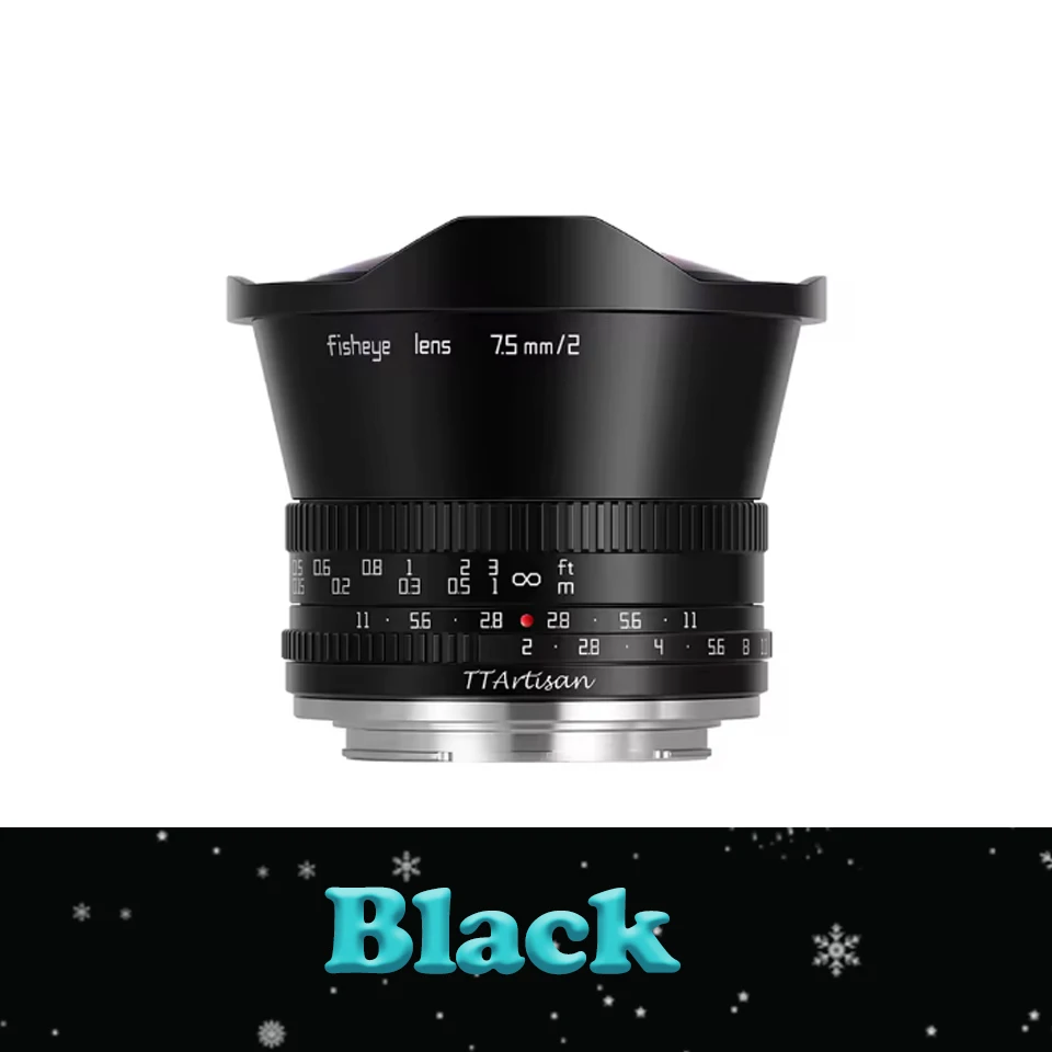 TTArtisan 7.5mm F2 Fisheye Lens for Fuji Sony Canon Nikon