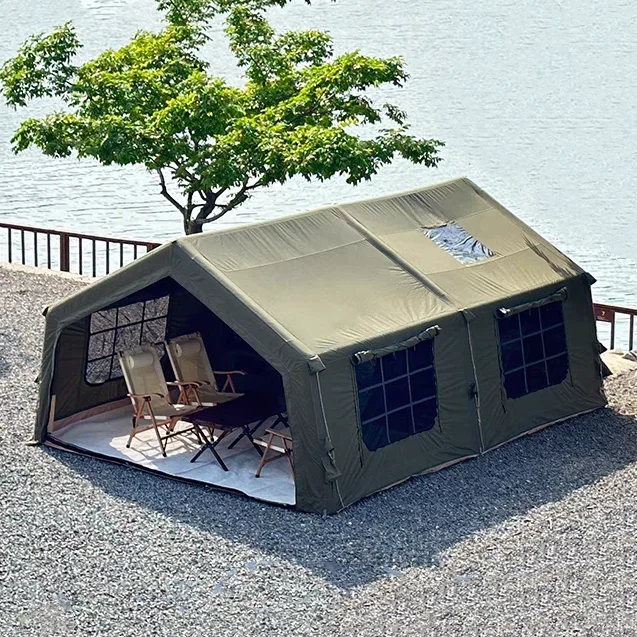 17.2  Large Luxury Waterproof  Durable Air Inflatable  Adult Tent 10 Persons Outdoor Camping Party