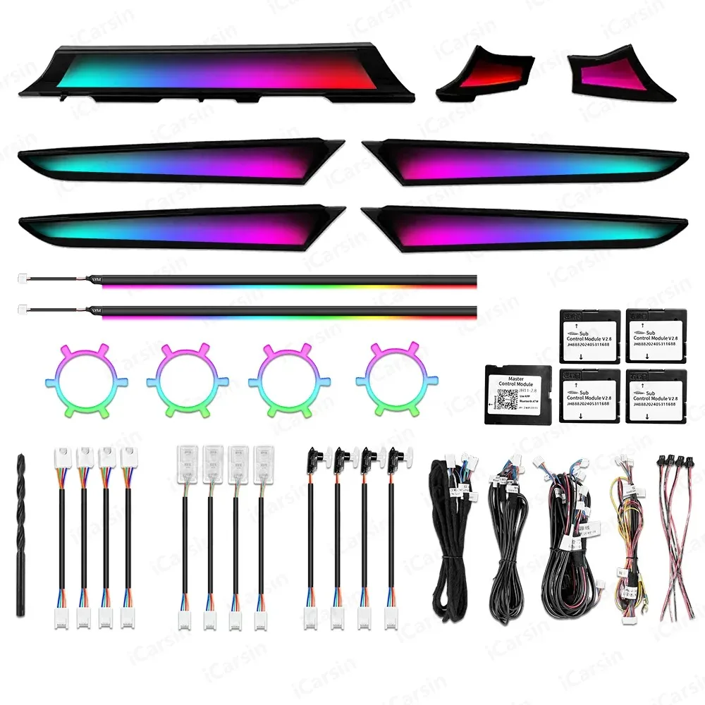 

RHD Upgrade 256 Colors Symphony Led Car Interior Ambient Light for Mazda CX-5 2017-2024 Atmosphere Strip Accessories