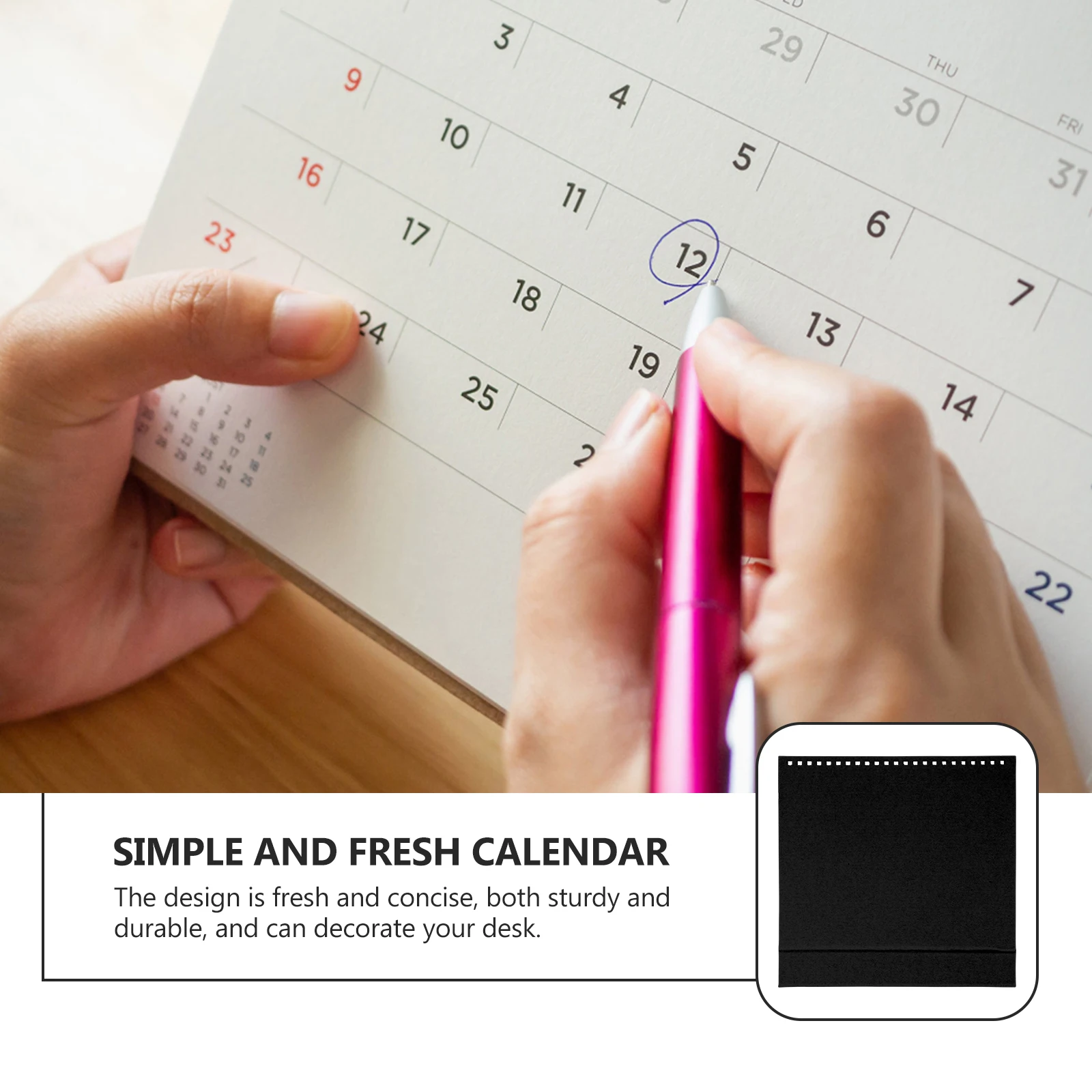 

12 Pcs Desk Calendar Base Iridescent Paper Rack for DIY Multi Decor Blank Schedule Shelf Printable Crafts