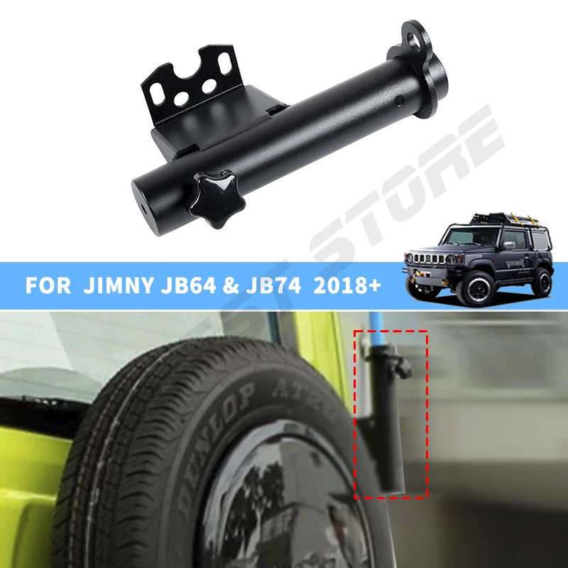 

Car Rear Door Antenna Flagpole Bracket Holder For Suzuki Jimny JB64 JB74 JC74 2019-2025 Off-road Flagpole Base Support Bracket