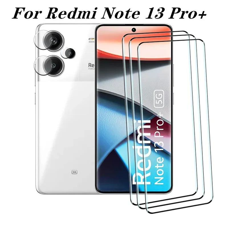 For Redmi Note 13 Pro plus Tempered Glass Anti-Scratch Front Film For Redmi Note 13 pro+ 5G Soft Camera film