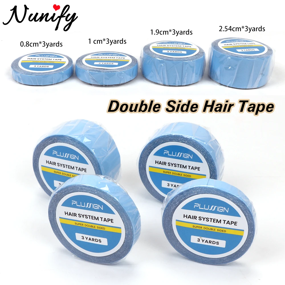 

Yajukai 3Yards For Lace Wigs Blue Double Side Wig Glue For Hair Extensions Wig Tape Wig Installation Adhesives Tape