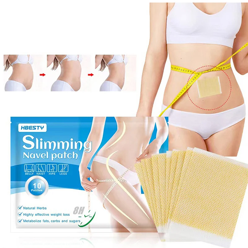 10pcs Belly Slimming Patch Fast Burning Fat Lose Weight Detox Abdominal Navel Sticker Dampness-Evil Removal Improve Stomach Tool