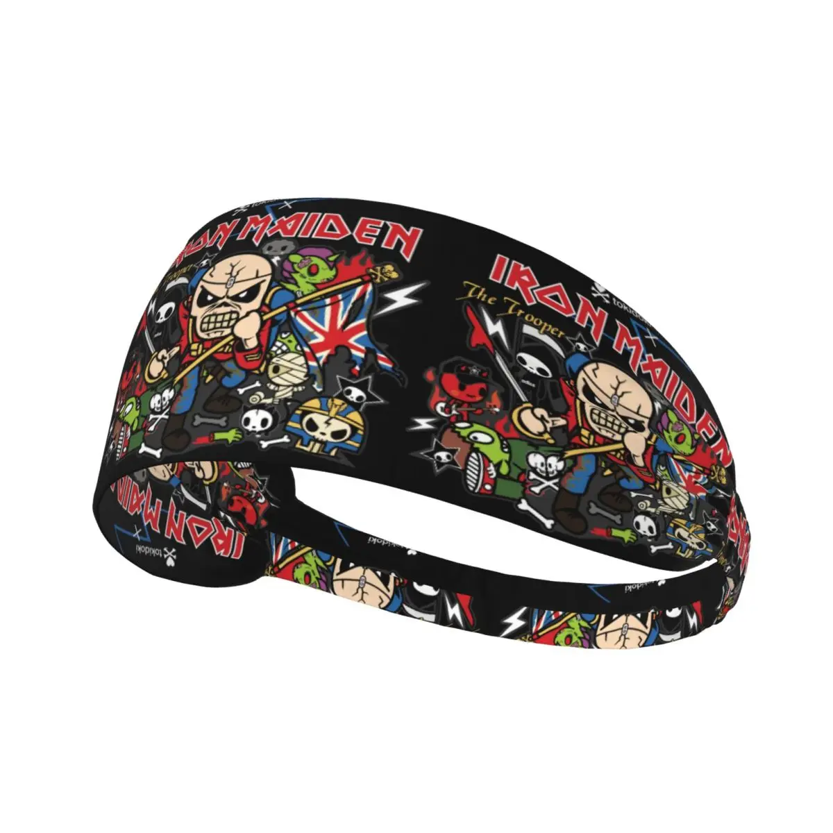 

Heavy Metal Band I-Irons M-Maidens Cartoon Sports Headband for Training Non Slip Stretchy Moisture Wicking Sweatband Men Women