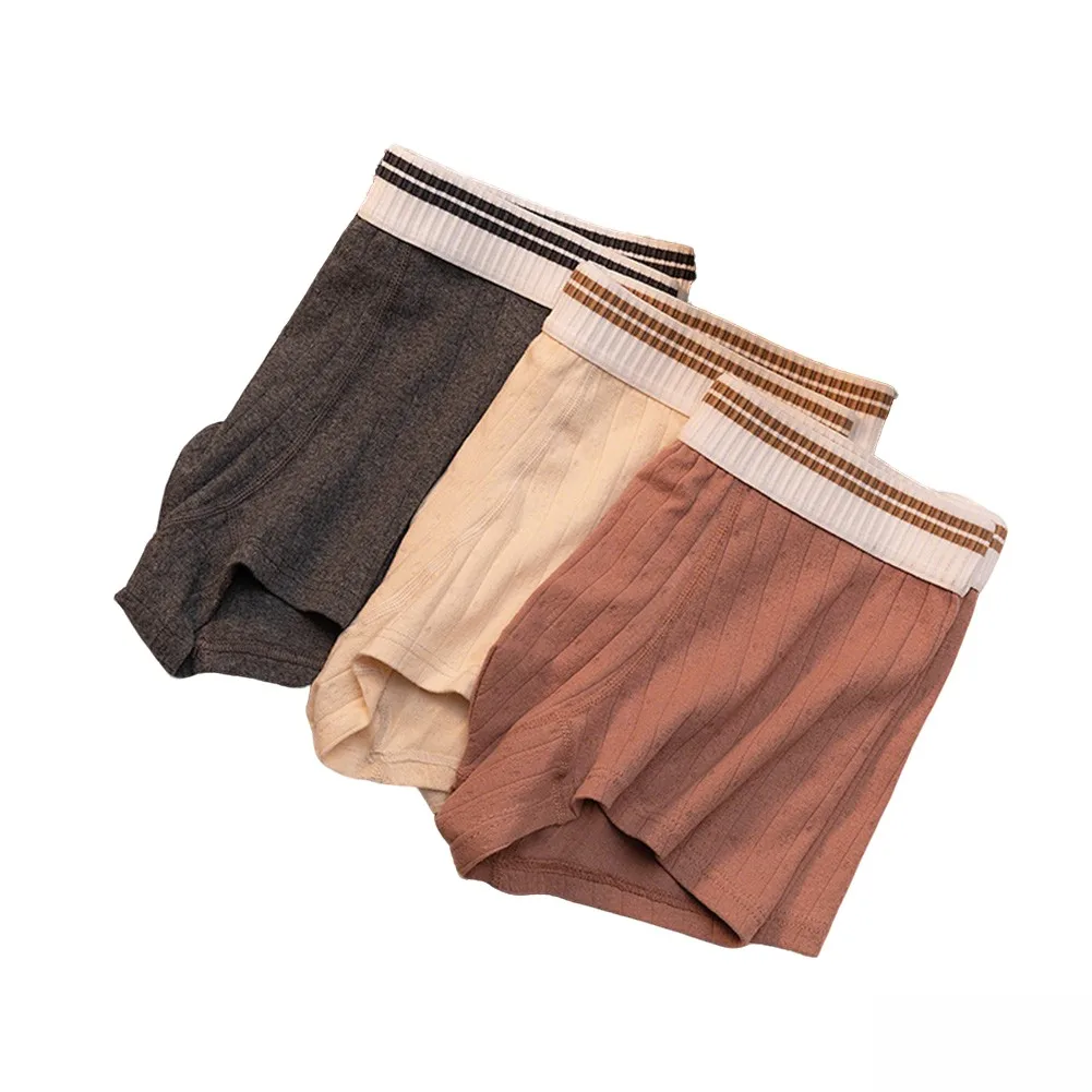 Jacquard Men Four Corners Panties Middle Waist Boxers Shorts Skin Friendly Underwear Casual Stretch Man Boxer