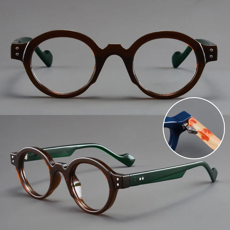 PC Runde Rahmen Lesebrille Männer Frauen Kleine Gesicht Hawksbill Schildkröte Presbyopie Brille Harz Presbyopie Grad Glas