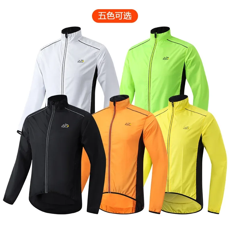 Men and Women Cycling Windbreakers Outdoor Quick-drying Anti Water Cycling Trench Coats Exercise Fitness Sunscreen Windbreakers