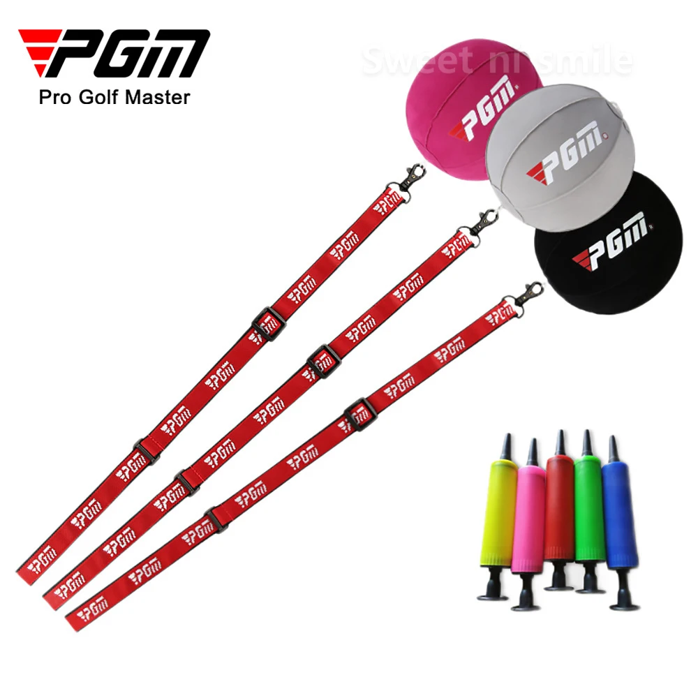 PGM Inflatable Golf Smart Ball Trainer Portable Swing Arm Corrector Posture Auxiliary Correction Training Aids JZQ012