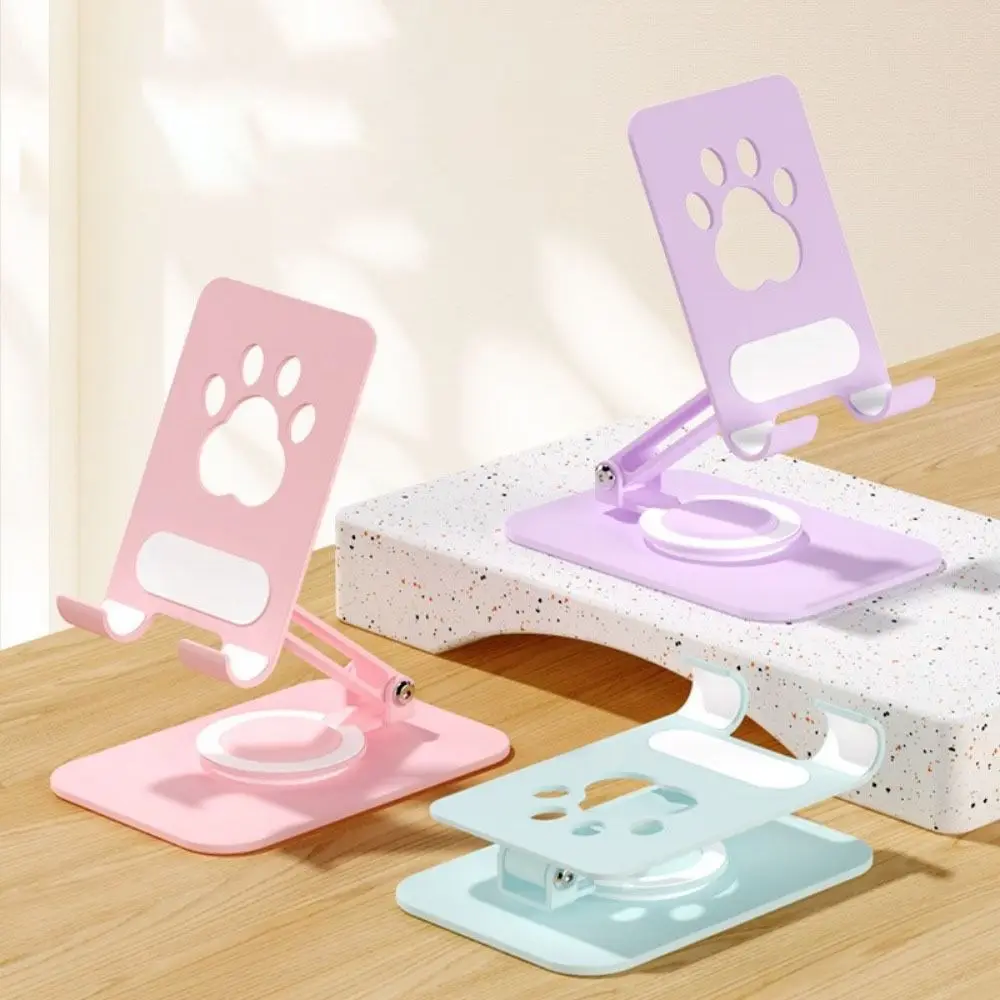 

Adjustable Cat Paw Tablet Stand Foldable Multi Angle Foldable Phone Tablet Holder Anti Slip Portable Mobile Phone Stand