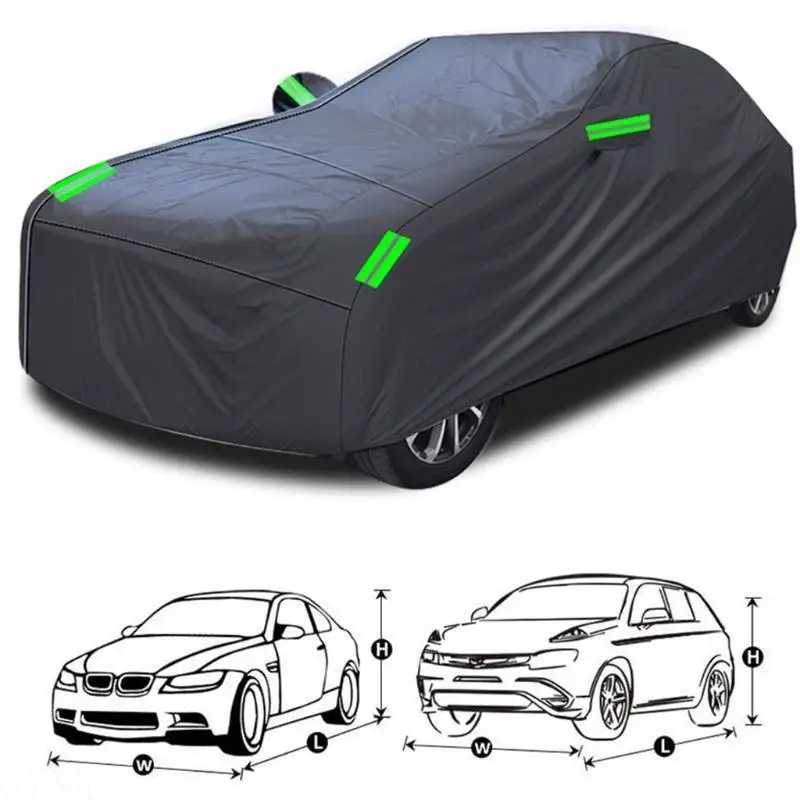 G7NA Atmungsaktive Autoabdeckung, mehrere Größen, Parkplatz Freien, S-XXL, YM-YXL, SUV/Limousine, winddicht, staubdicht – Detail 9