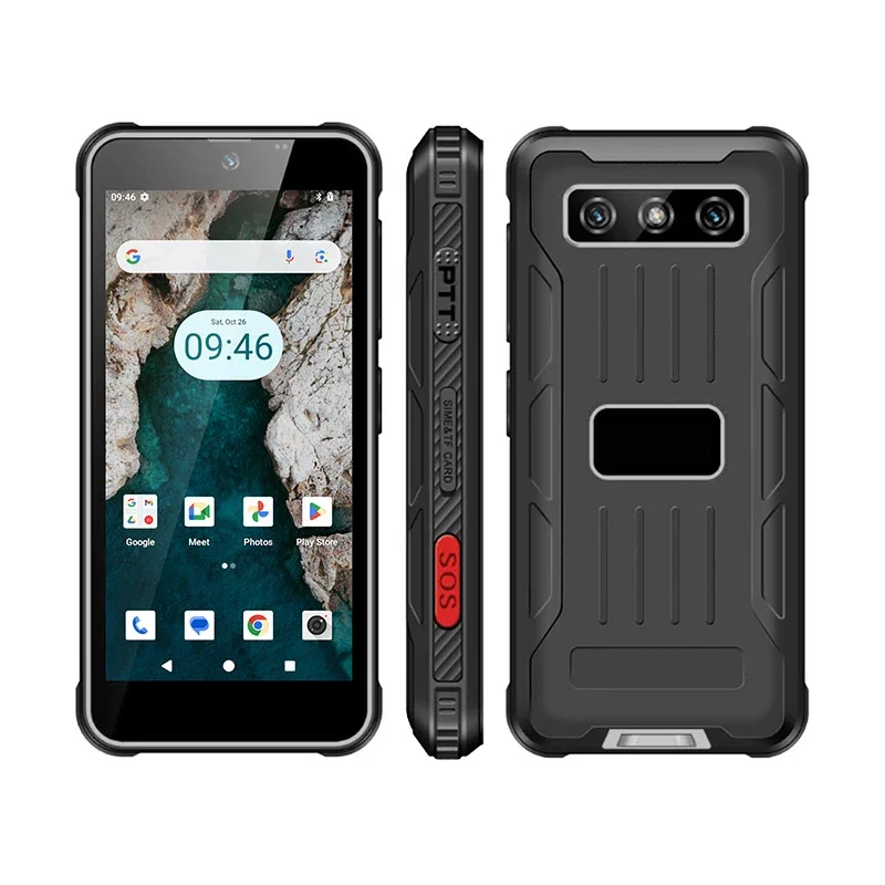 UNIWA R4-Plus mini-smartphone Android 14 4 GB RAM + 64 GB ROM 4 inch NFC Mini robuuste telefoon met nachtzichtcamera 3000 mAh OTG PTT