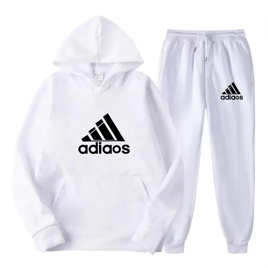 2025 Autumn-Winter Warmth-Enhanced Comfortable Leisure Fitness Sports Set: Two-piece set including hooded sports shirt and joggi - Image 3