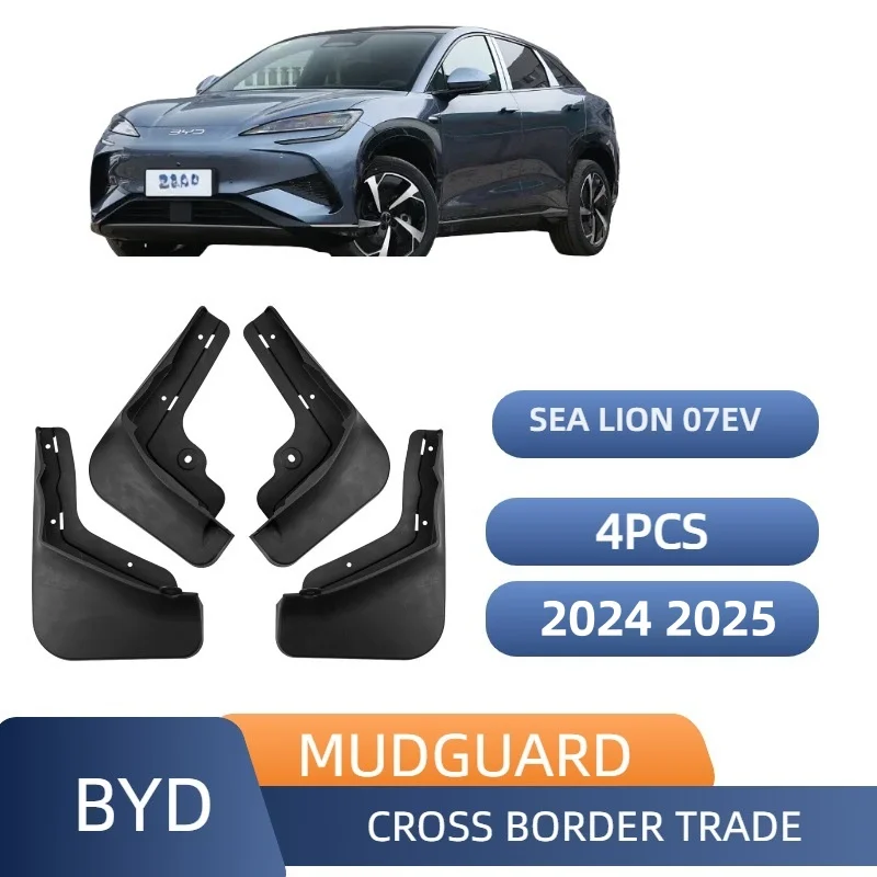 

For BYD SEALION 7 07 EV 2024 2025 Car Wheel Mudguards Front & Rear Fende Mud Flap Splash Guard Mudflaps Accessories