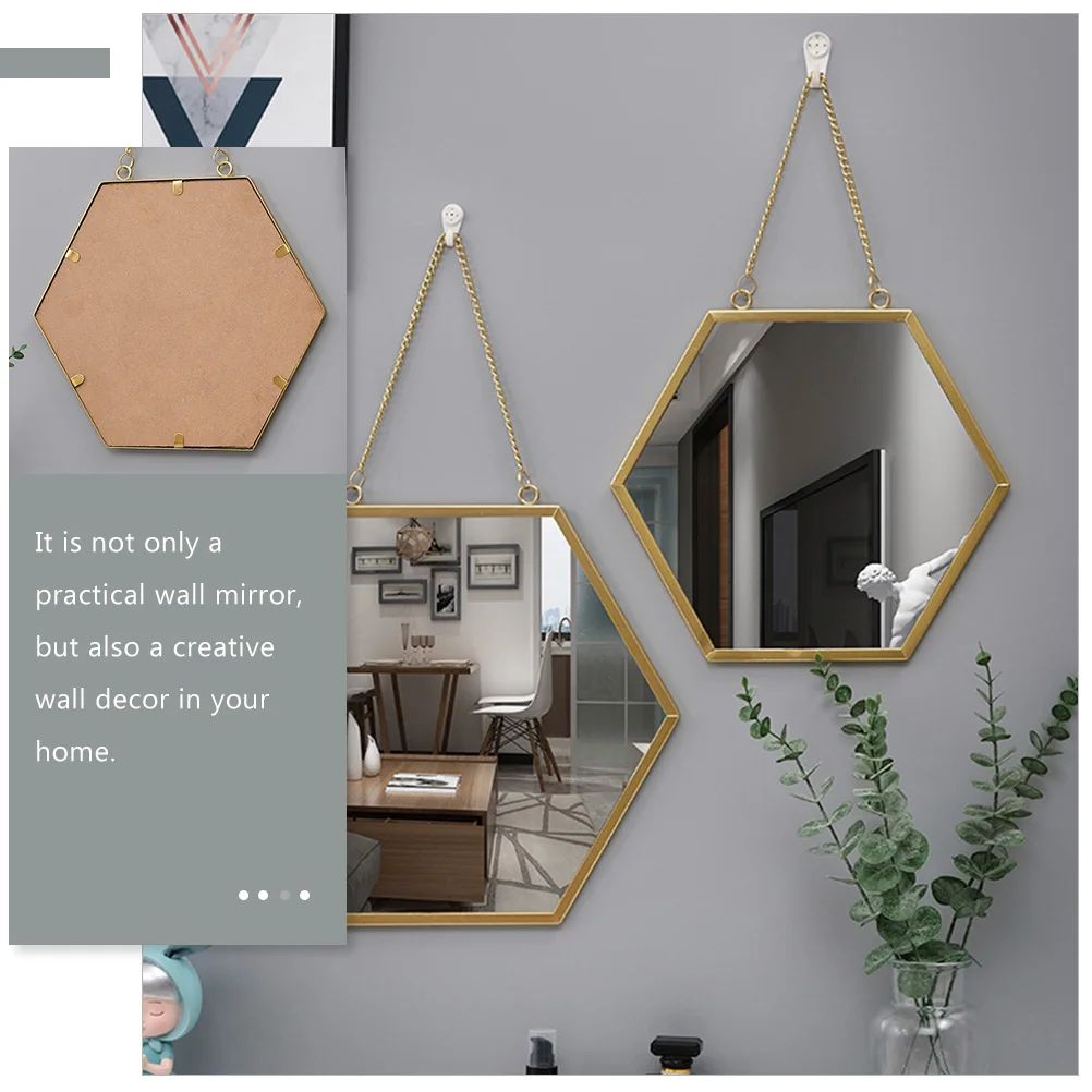 

Wall Mounted Vanity Mirror Bathroom Mirrors for Makeup Decorative Hanging Bathrooms