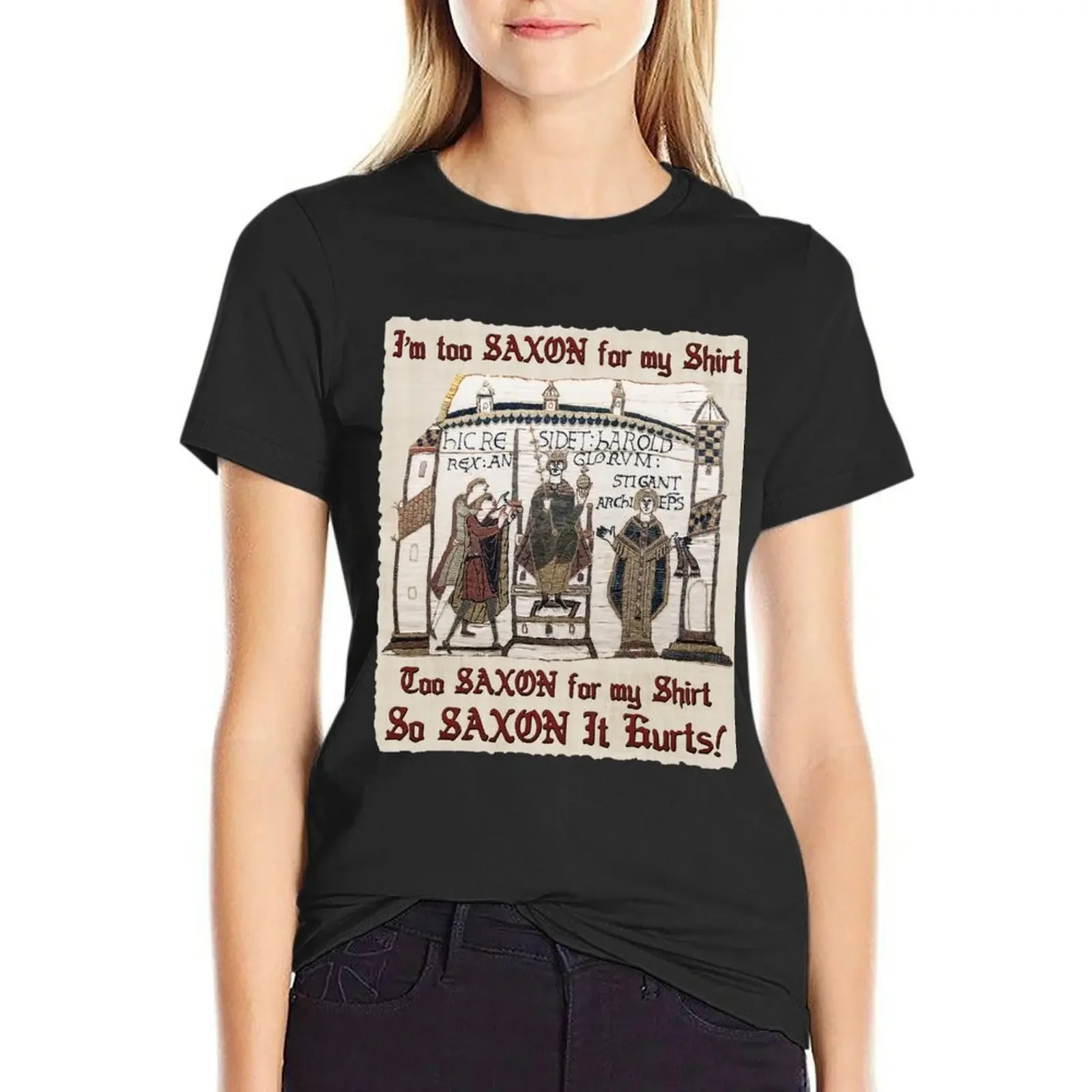 

I'm Too Saxon For My Shirt Song Parody T-Shirt customizeds plus size tops customs white t shirts for Women