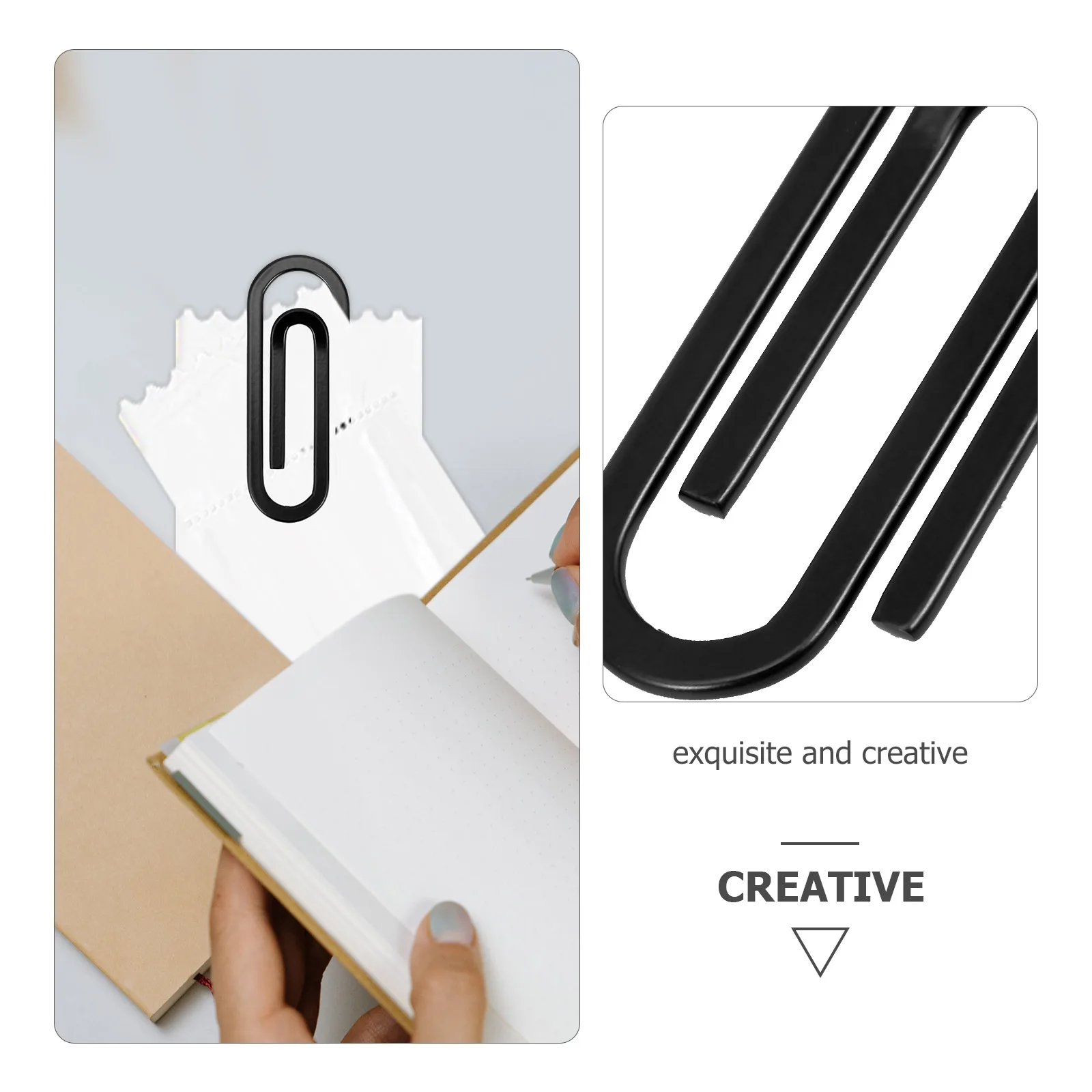 

Creative Shaped Metal Paper Clips Stainless Steel Small Office Document File Clips Decorative Unique Cute For Business