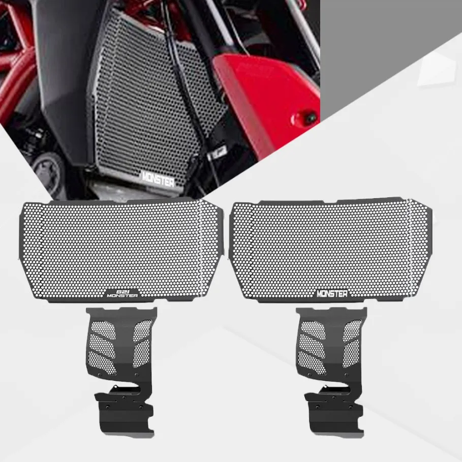 

FOR Ducati Monster 821/Stripe/Stealth/Dark 2013~2020 Monster821 Motorcycle Radiator Grille Guard Cover Protection 2017 2018 2019