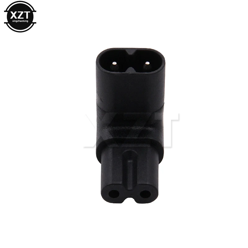 NEWEST 1pcs Figure 8 IEC 320 IEC320 iec C7 to C8 90 Degree Left & Right Angled AC Power Adapter Male Female Extension connector