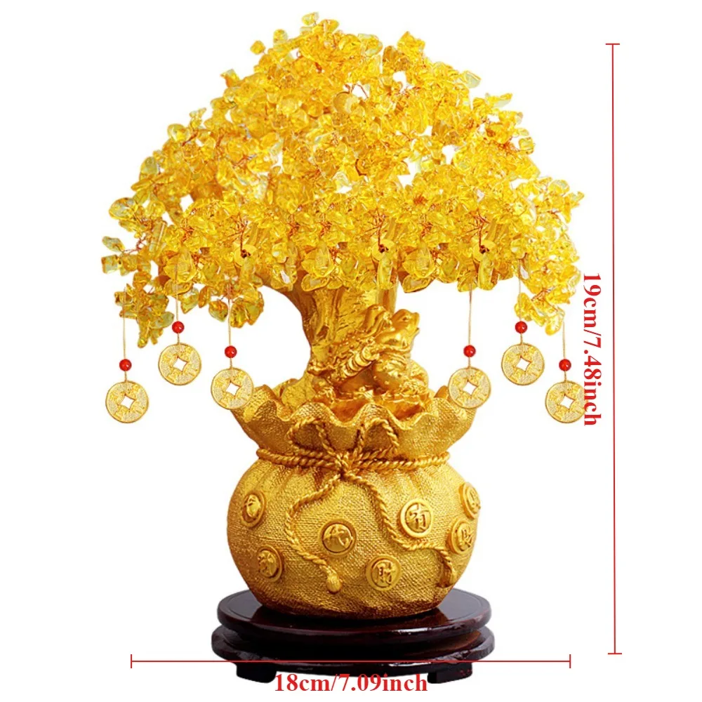 Lucky Tree Wealth, Yellow Crystal Tree, Money Tree Ornaments, Newborn Photography Accessories, Unique Present, Christmas Gifts