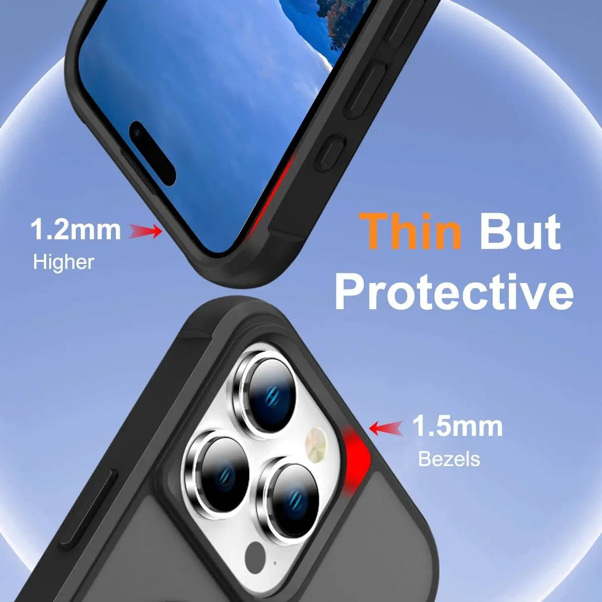 Magnetyczne etui do iPhone'a 16, 15, 14, 13, 12, 11 Pro Max Plus z wąską osłoną Mag-Safe