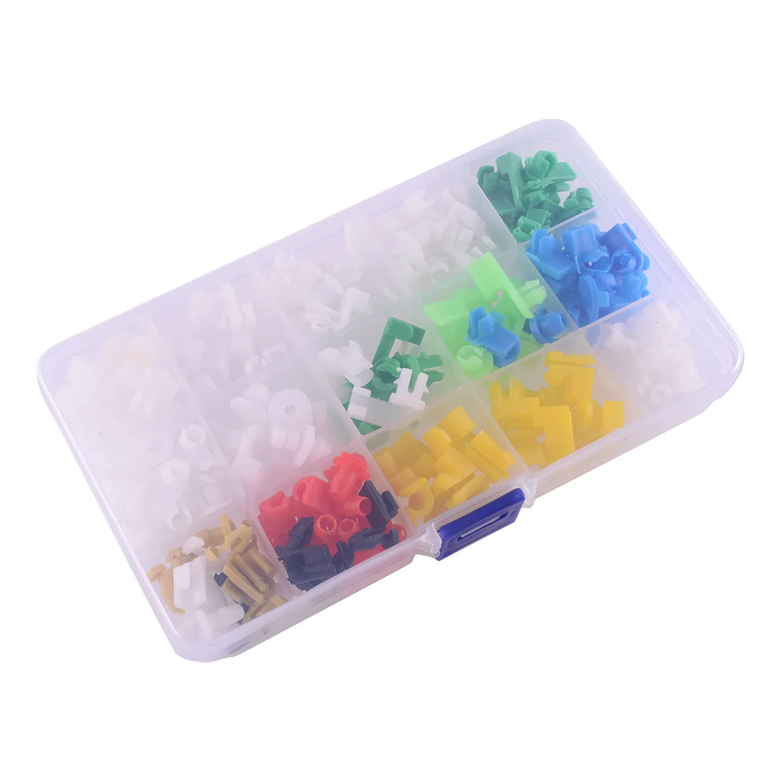 160pcs Mixed Universal Car Auto Door Lock Rod Clip Fastener Retainer Rivet Buckle Assortment Kit Plastic